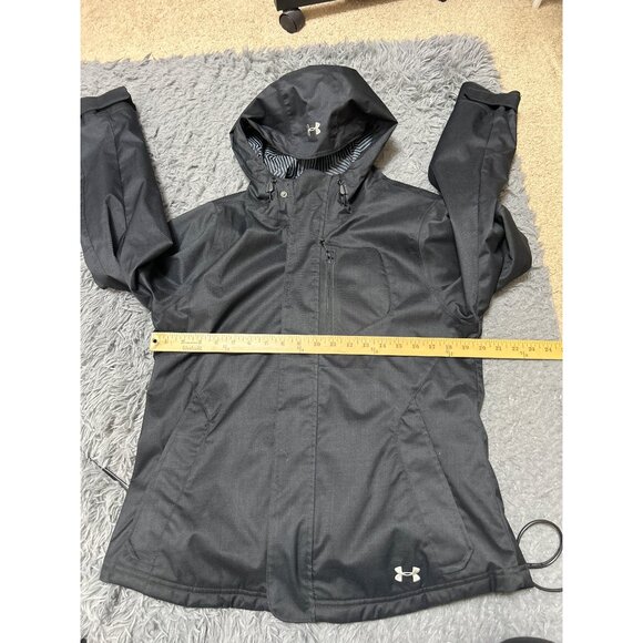 Under Armour Storm 2 Coldgear Infrared Mens Hooded Jacket Small Black Waterproof - Picture 9 of 9